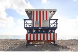 Photo Textures of Lifeguard Kiosk